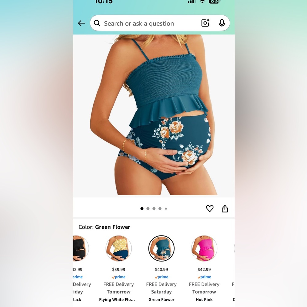 NWT BRAND NEW NEVER WORN Summer Mae maternity swimsuit